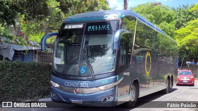 Viação Cidade Sol 8630 na cidade de Salvador, Bahia, Brasil, por Fábio Paixão. Número da foto: #12541045.