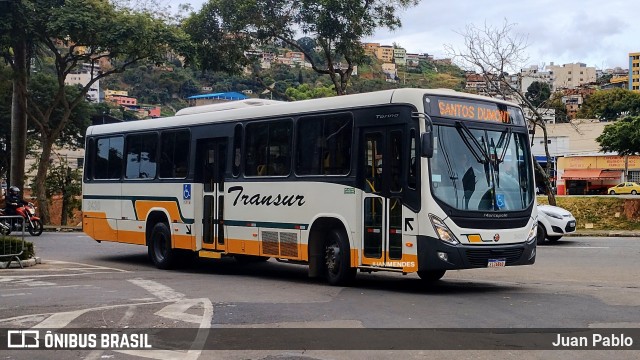 Transur - Transporte Rodoviário Mansur 2430 na cidade de Juiz de Fora, Minas Gerais, Brasil, por Juan Pablo. Número da foto: #12541397.