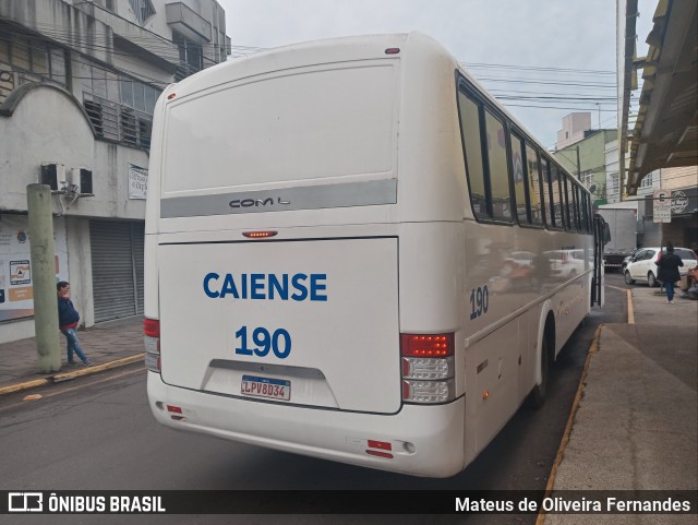 Empresa Caiense de Ônibus 190 na cidade de São Leopoldo, Rio Grande do Sul, Brasil, por Mateus de Oliveira Fernandes. Número da foto: #12541480.
