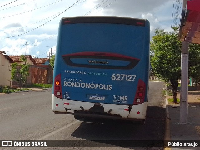TCMR - Transporte Coletivo Marechal Rondon 627127 na cidade de Rondonópolis, Mato Grosso, Brasil, por Públio Araujo. Número da foto: #12541681.