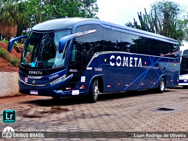 Viação Cometa 724509 na cidade de Araraquara, São Paulo, Brasil, por Luan Rodrigo de Oliveira. Número da foto: #12542722.
