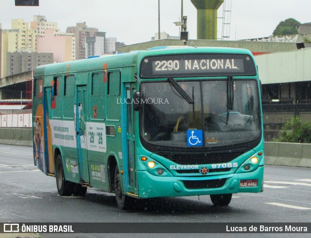 Viação Belo Monte Transportes Coletivos 97085 na cidade de Belo Horizonte, Minas Gerais, Brasil, por Lucas de Barros Moura. Número da foto: #12541888.