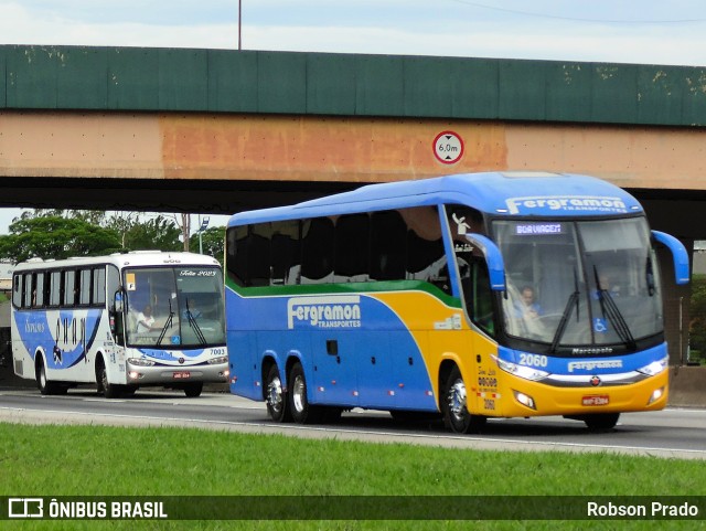 Fergramon Transportes 2060 na cidade de São José dos Campos, São Paulo, Brasil, por Robson Prado. Número da foto: #12543386.