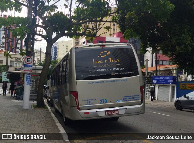 Leva e Traz Transporte e Turismo 270 na cidade de São Paulo, São Paulo, Brasil, por Jackson Sousa Leite. Número da foto: #12542978.