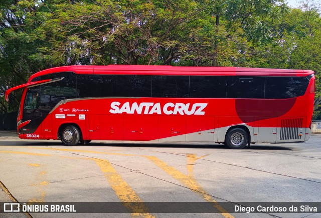 Viação Santa Cruz 35024 na cidade de São Paulo, São Paulo, Brasil, por Diego Cardoso da Silva. Número da foto: #12543865.