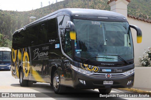 Bizama Turismo SJPB82 na cidade de Casablanca, Valparaíso, Valparaíso, Chile, por Benjamín Tomás Lazo Acuña. Número da foto: #12543540.