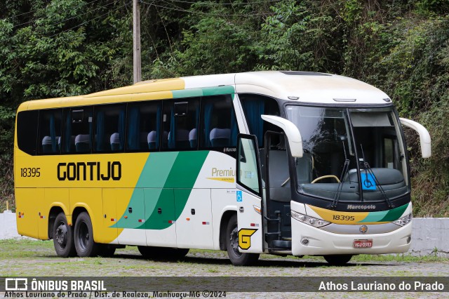 Empresa Gontijo de Transportes 18395 na cidade de Manhuaçu, Minas Gerais, Brasil, por Athos Lauriano do Prado. Número da foto: #12544514.