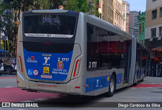 Sambaíba Transportes Urbanos 2 1717 na cidade de São Paulo, São Paulo, Brasil, por Diego Cardoso da Silva. Número da foto: #12543823.