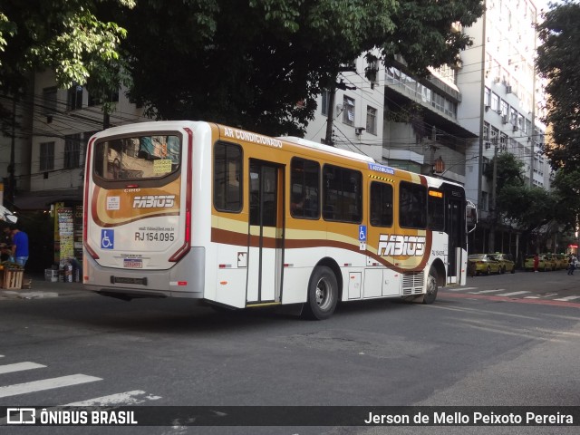 Transportes Fabio's RJ 154.095 na cidade de Rio de Janeiro, Rio de Janeiro, Brasil, por Jerson de Mello Peixoto Pereira. Número da foto: #12547116.