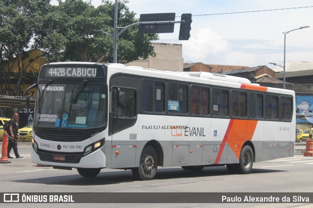 Evanil Transportes e Turismo RJ 132.100 na cidade de Rio de Janeiro, Rio de Janeiro, Brasil, por Paulo Alexandre da Silva. Número da foto: #12546130.