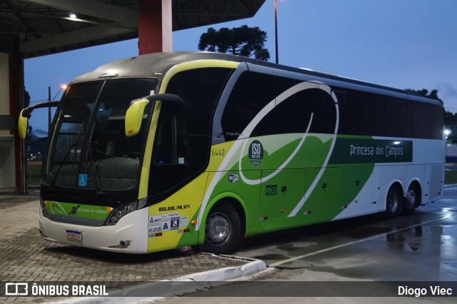 Expresso Princesa dos Campos 6440 na cidade de União da Vitória, Paraná, Brasil, por Diogo Viec. Número da foto: #12545725.