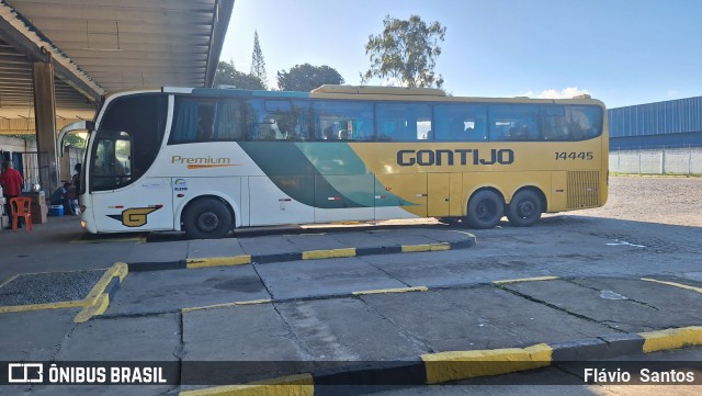 Empresa Gontijo de Transportes 14445 na cidade de Cruz das Almas, Bahia, Brasil, por Flávio  Santos. Número da foto: #12545474.