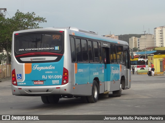 Auto Ônibus Fagundes RJ 101.099 na cidade de Niterói, Rio de Janeiro, Brasil, por Jerson de Mello Peixoto Pereira. Número da foto: #12547690.