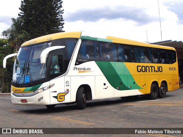 Empresa Gontijo de Transportes 18435 na cidade de Três Corações, Minas Gerais, Brasil, por Fábio Mateus Tibúrcio. Número da foto: #12546719.