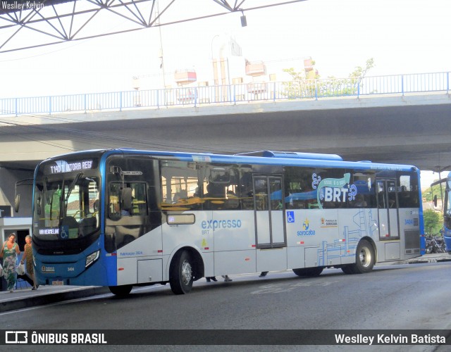 BRT Sorocaba Concessionária de Serviços Públicos SPE S/A 3404 na cidade de Sorocaba, São Paulo, Brasil, por Weslley Kelvin Batista. Número da foto: #12546178.