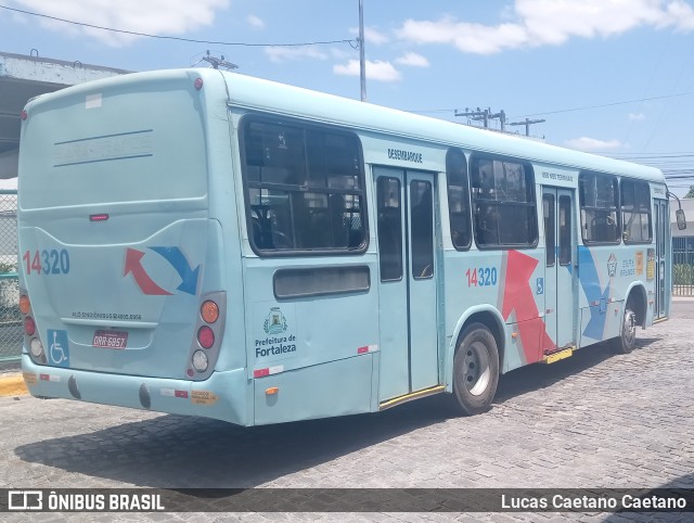 Viação Siará Grande 14320 na cidade de Fortaleza, Ceará, Brasil, por Lucas Caetano. Número da foto: #12545348.