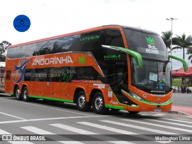 Empresa de Transportes Andorinha 7163 na cidade de Barueri, São Paulo, Brasil, por Wellington Lima. Número da foto: #12603851.