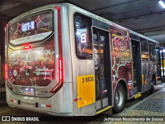 Transunião Transportes 3 6636 na cidade de São Paulo, São Paulo, Brasil, por Jefferson Nascimento. Número da foto: #12603529.