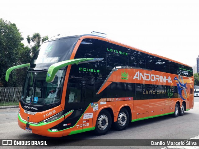 Empresa de Transportes Andorinha 7063 na cidade de Curitiba, Paraná, Brasil, por Danilo Marcelo Silva. Número da foto: #12604967.