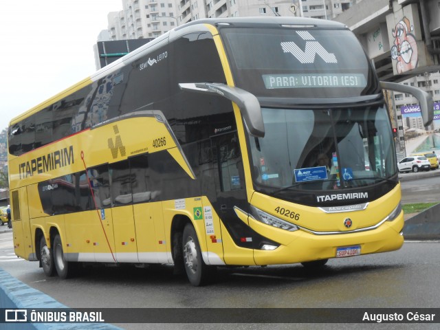 Viação Nova Itapemirim 40266 na cidade de Rio de Janeiro, Rio de Janeiro, Brasil, por Augusto César. Número da foto: #12606559.