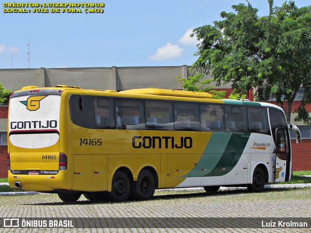 Empresa Gontijo de Transportes 14165 na cidade de Juiz de Fora, Minas Gerais, Brasil, por Luiz Krolman. Número da foto: #12605646.