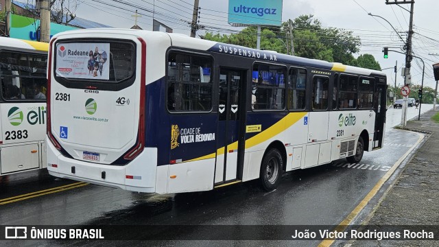 Viação Elite 2381 na cidade de Volta Redonda, Rio de Janeiro, Brasil, por João Victor Rodrigues Rocha. Número da foto: #12604385.
