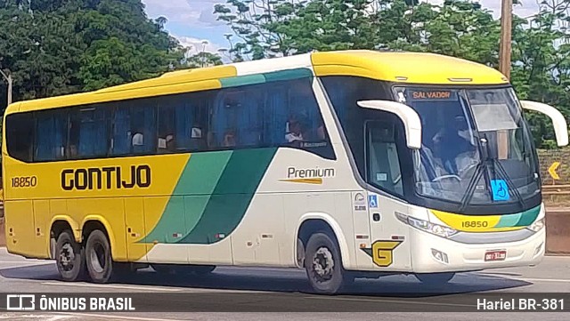 Empresa Gontijo de Transportes 18850 na cidade de Betim, Minas Gerais, Brasil, por Hariel BR-381. Número da foto: #12605228.