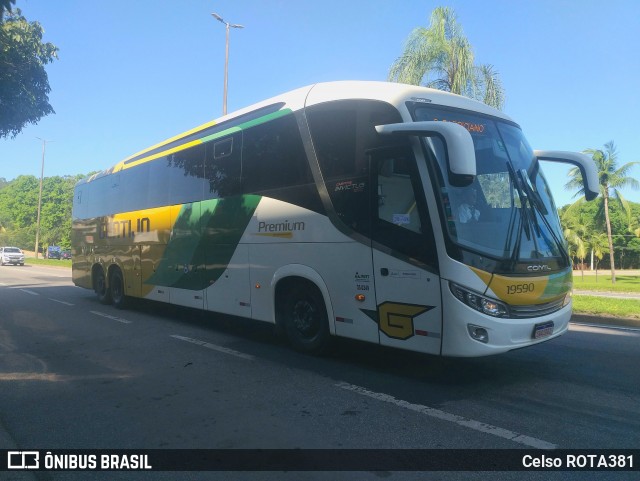 Empresa Gontijo de Transportes 19590 na cidade de Ipatinga, Minas Gerais, Brasil, por Celso ROTA381. Número da foto: #12604011.