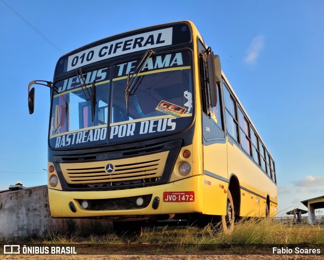 Ônibus Particulares JVO1472 na cidade de Augusto Corrêa, Pará, Brasil, por Fabio Soares. Número da foto: #12606044.