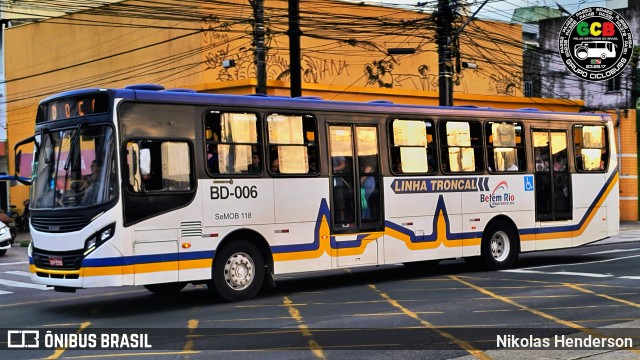Belém Rio Transportes BD-006 na cidade de Belém, Pará, Brasil, por Nikolas Henderson. Número da foto: #12604782.