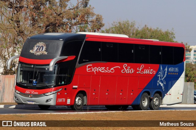 Expresso São Luiz 10070 na cidade de Brasília, Distrito Federal, Brasil, por Matheus Souza. Número da foto: #12606036.