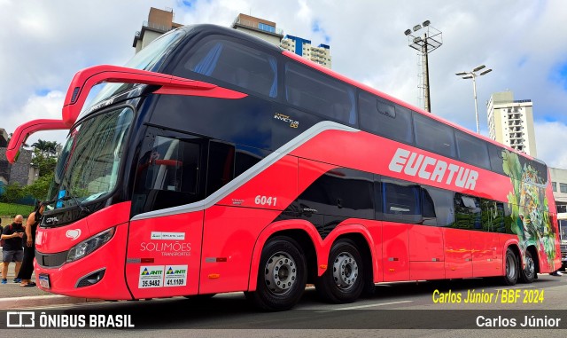 Eucatur - Empresa União Cascavel de Transportes e Turismo 6041 na cidade de Barueri, São Paulo, Brasil, por Carlos Júnior. Número da foto: #12605513.