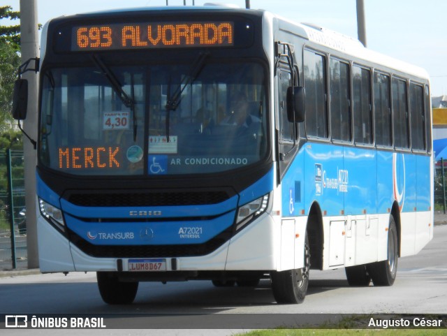 Transurb A72021 na cidade de Rio de Janeiro, Rio de Janeiro, Brasil, por Augusto César. Número da foto: #12631820.