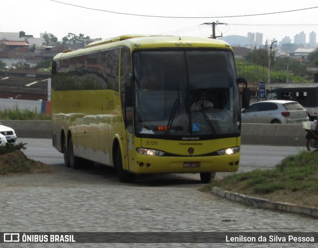 Viação Itapemirim 8709 na cidade de Caruaru, Pernambuco, Brasil, por Lenilson da Silva Pessoa. Número da foto: #12631465.