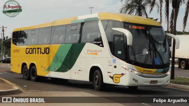 Empresa Gontijo de Transportes 21750 na cidade de Campo Grande, Mato Grosso do Sul, Brasil, por Felipe Arguelho. Número da foto: #12629970.