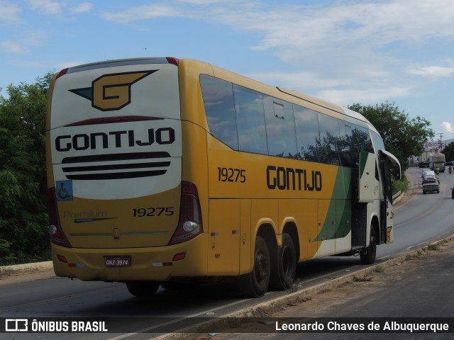 Empresa Gontijo de Transportes 19275 na cidade de Santa Maria da Vitória, Bahia, Brasil, por Leonardo Chaves de Albuquerque. Número da foto: #12631689.
