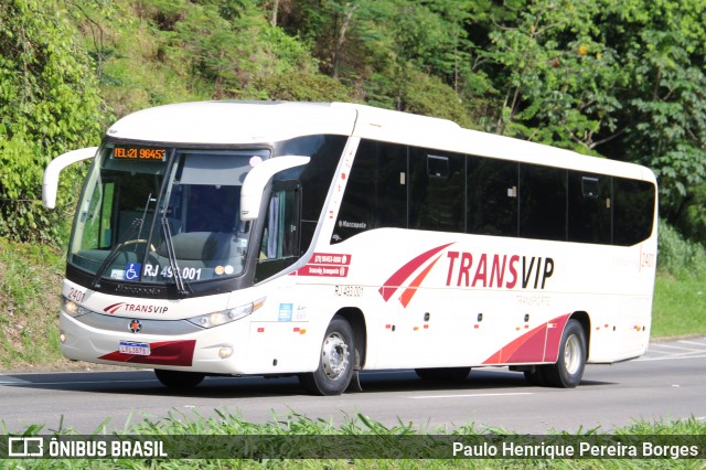 Transvip 2401 na cidade de Piraí, Rio de Janeiro, Brasil, por Paulo Henrique Pereira Borges. Número da foto: #12630404.