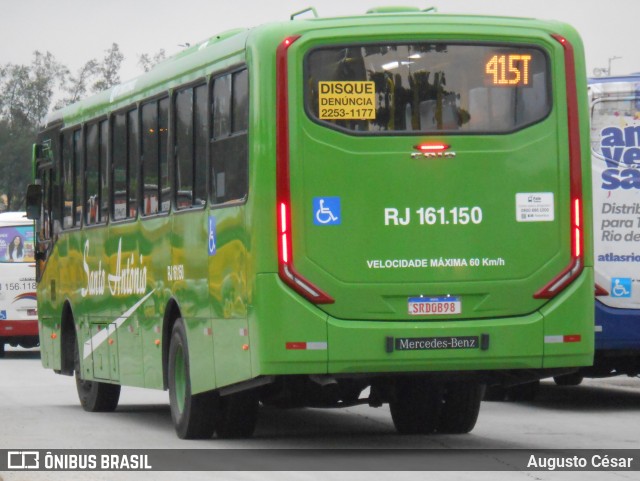 Transportes Santo Antônio RJ 161.150 na cidade de Rio de Janeiro, Rio de Janeiro, Brasil, por Augusto César. Número da foto: #12633307.