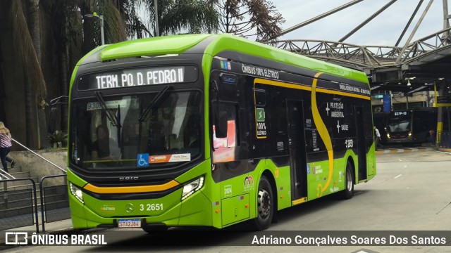 Viação Metrópole Paulista - Zona Leste 3 2651 na cidade de São Paulo, São Paulo, Brasil, por Adriano Gonçalves Soares Dos Santos. Número da foto: #12632831.