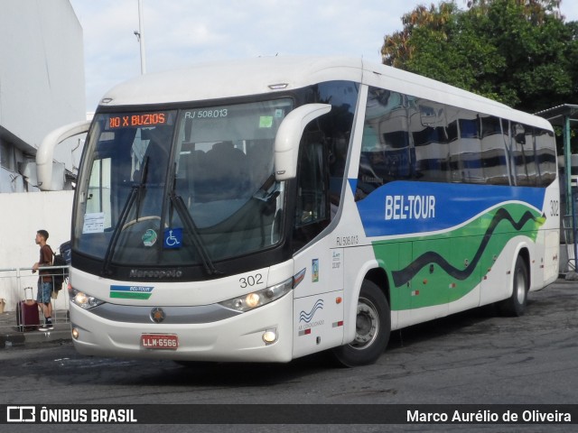 Bel-Tour Transportes e Turismo 302 na cidade de Rio de Janeiro, Rio de Janeiro, Brasil, por Marco Aurélio de Oliveira. Número da foto: #12632085.