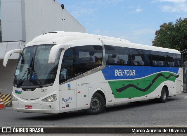 Bel-Tour Transportes e Turismo 387 na cidade de Rio de Janeiro, Rio de Janeiro, Brasil, por Marco Aurélio de Oliveira. Número da foto: #12632112.