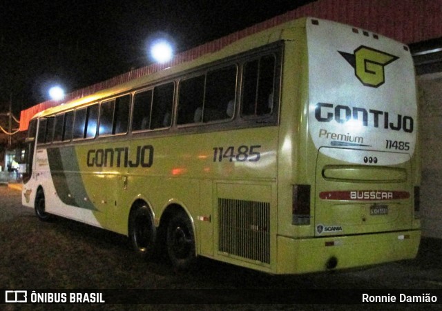 Empresa Gontijo de Transportes 11485 na cidade de João Monlevade, Minas Gerais, Brasil, por Ronnie Damião. Número da foto: #12632621.