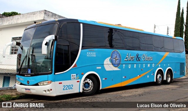 Alves e Oliveira Transporte e Turismo 2202 na cidade de Alfenas, Minas Gerais, Brasil, por Lucas Elson de Oliveira. Número da foto: #12634476.