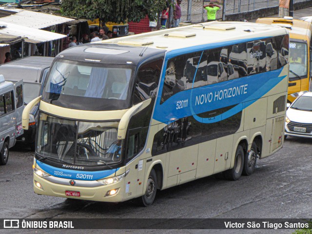 Viação Novo Horizonte 520111 na cidade de Salvador, Bahia, Brasil, por Victor São Tiago Santos. Número da foto: #12633728.