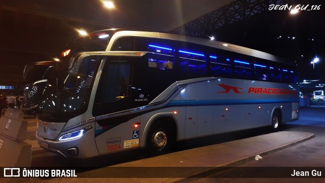 Viação Piracicabana 7024 na cidade de Santos, São Paulo, Brasil, por Jean Gu. Número da foto: #12632692.