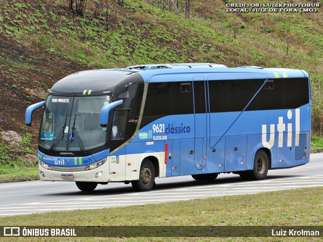 UTIL - União Transporte Interestadual de Luxo 9621 na cidade de Juiz de Fora, Minas Gerais, Brasil, por Luiz Krolman. Número da foto: #12634769.