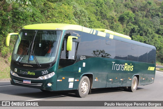 TransReis Transporte 305 na cidade de Piraí, Rio de Janeiro, Brasil, por Paulo Henrique Pereira Borges. Número da foto: #12637191.