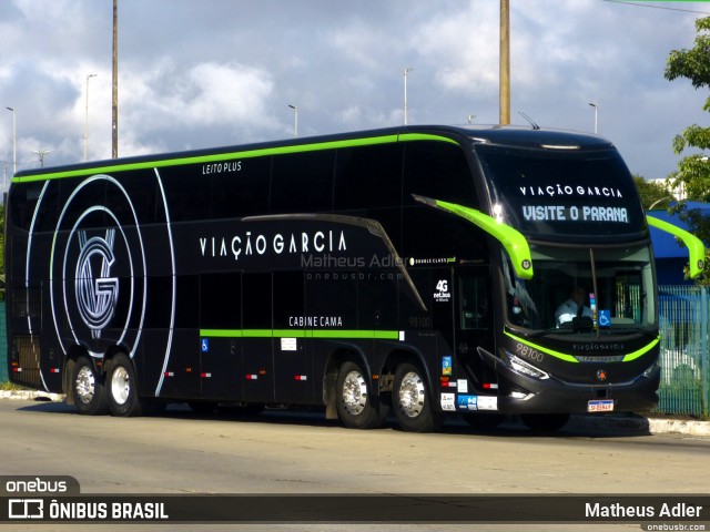 Viação Garcia 98100 na cidade de São Paulo, São Paulo, Brasil, por Matheus Adler. Número da foto: #12635884.