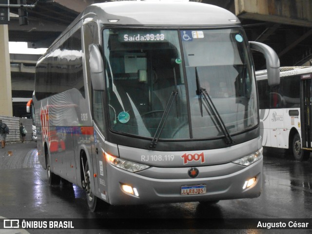 Auto Viação 1001 RJ 108.119 na cidade de Rio de Janeiro, Rio de Janeiro, Brasil, por Augusto César. Número da foto: #12637329.