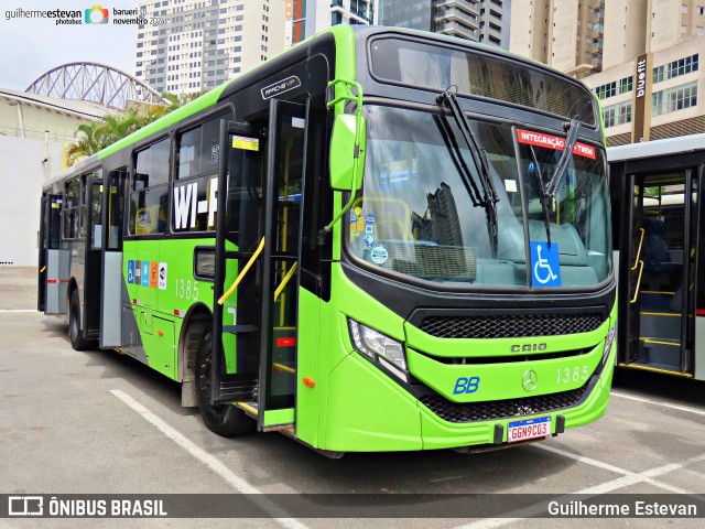 BB Transportes e Turismo 1385 na cidade de Barueri, São Paulo, Brasil, por Guilherme Estevan. Número da foto: #12637014.